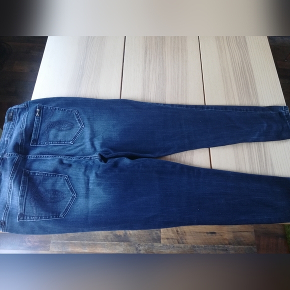 Seven7 Size 10 Blue Skinny Jeans - Picture 9 of 11